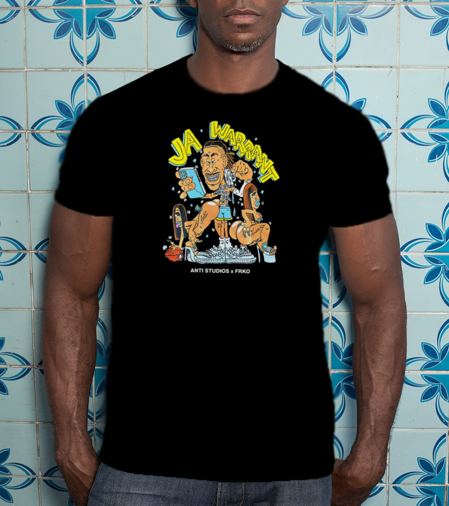 Ja Warrant Anti Studios X Frko Cartoon Style Collaboration T-Shirt