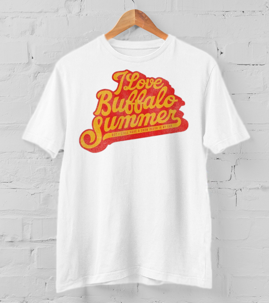 I Love Buffalo Summer Boy I Still Have A Snow Brush In My Car T-Shirt
