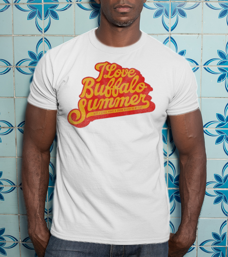 I Love Buffalo Summer Boy I Still Have A Snow Brush In My Car T-Shirt