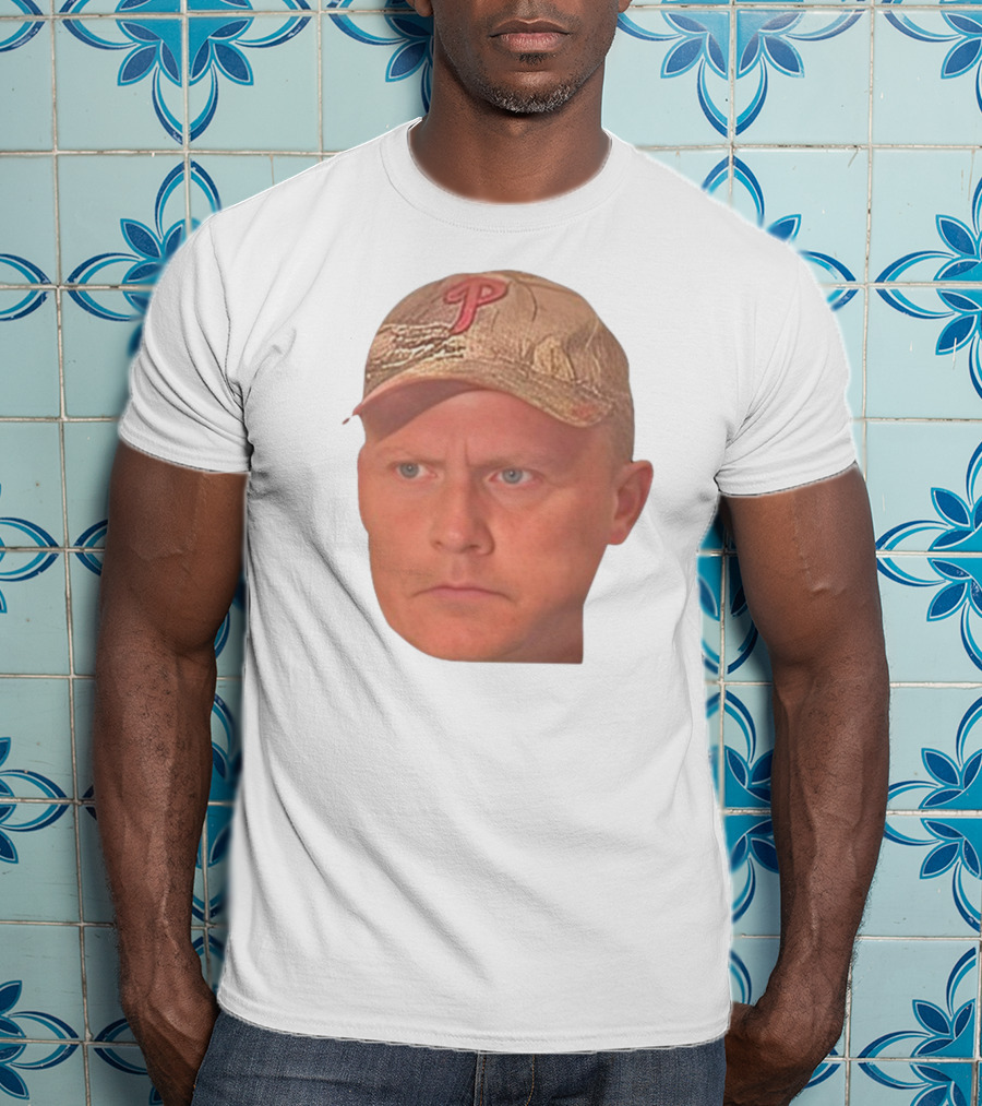 Jordie Jordan Wearing Phillies Cap Jeff Ridgway Psycho Dad Face T-Shirt