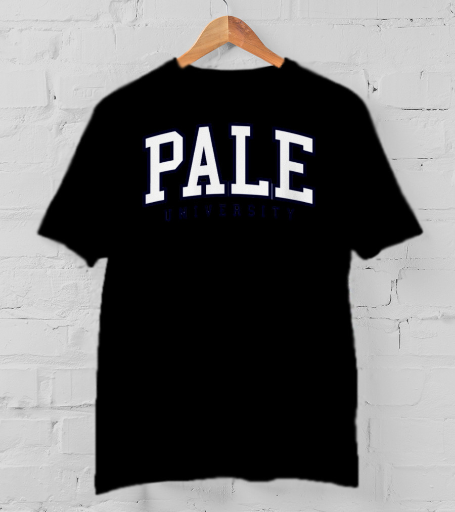 PALE University College Style Lettering T-Shirt