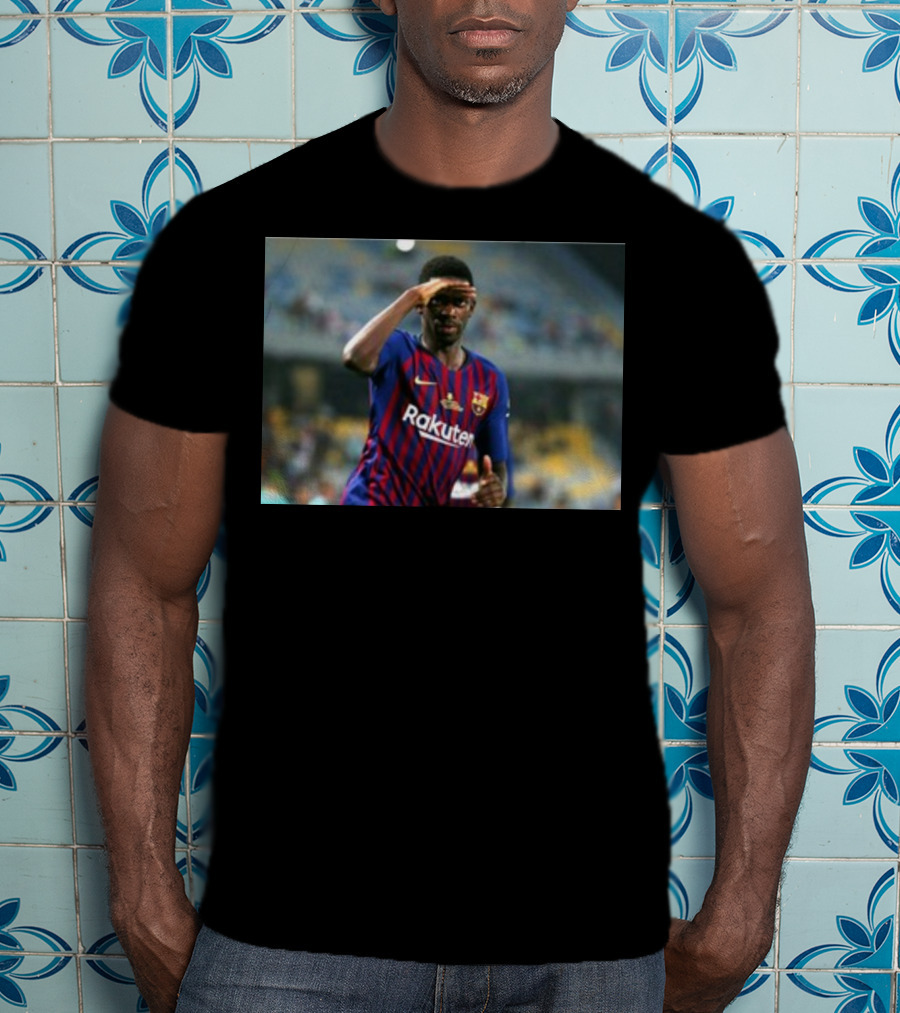 Koundé Dembélé Rakuten FC Barcelona Football Jersey T-Shirt