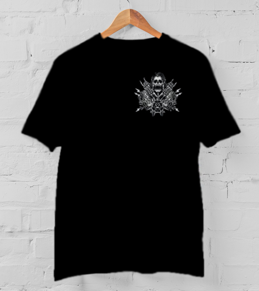 Zach Louis Live At The Roxy May Skull And Crossed Bones Lightning Bolts T-Shirt