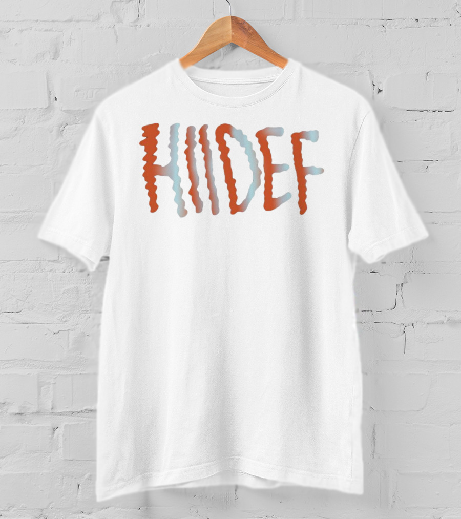 Hiidef Wavy Gradient Text T-Shirt