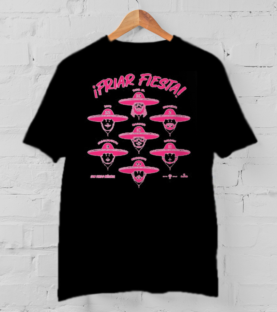 Friar Fiesta SDSU Hoop Season With Sombrero Players T-Shirt