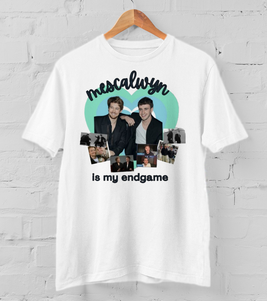 Mescalwyn Is My Endgame Heart Collage With Friends And Candid Moments T-Shirt