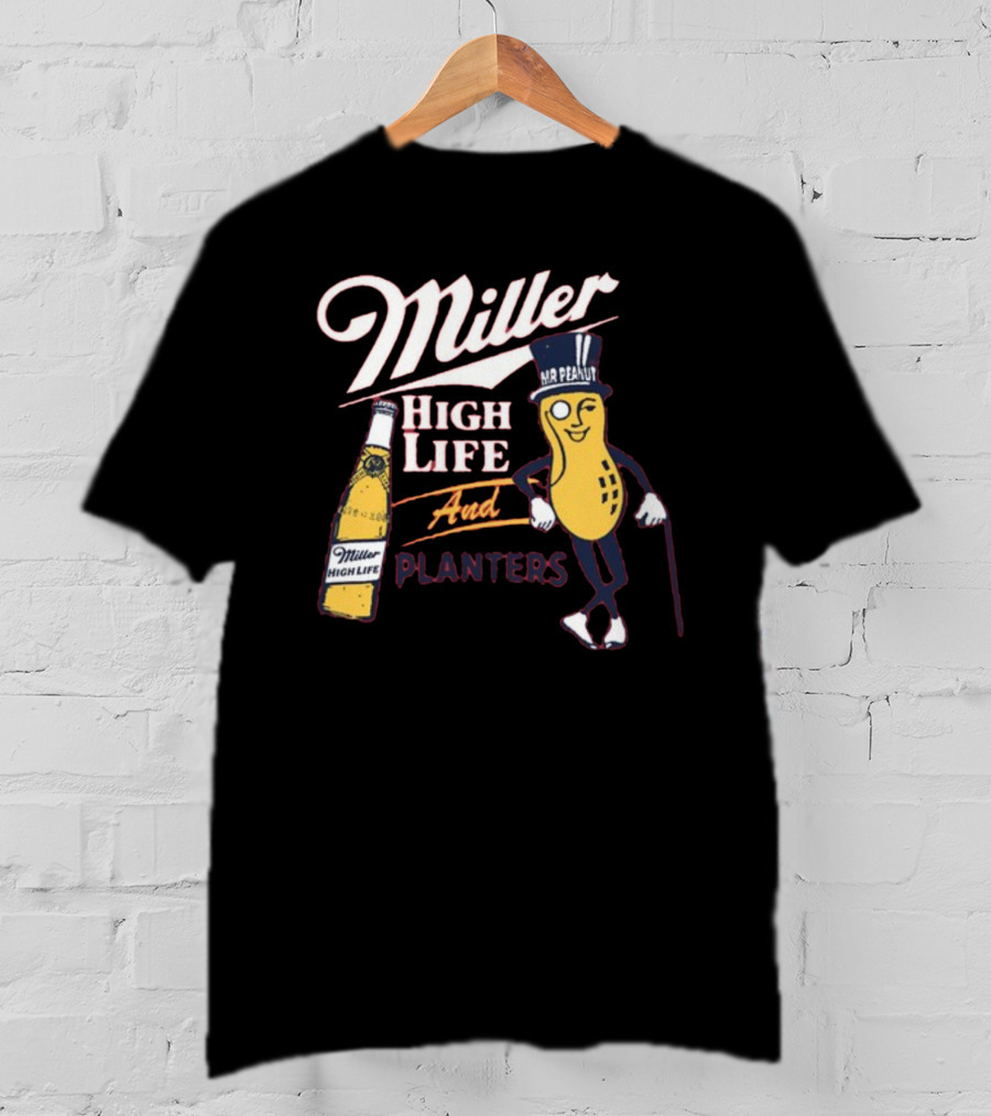 Miller High Life And Planters Mr. Peanut Collaboration T-Shirt