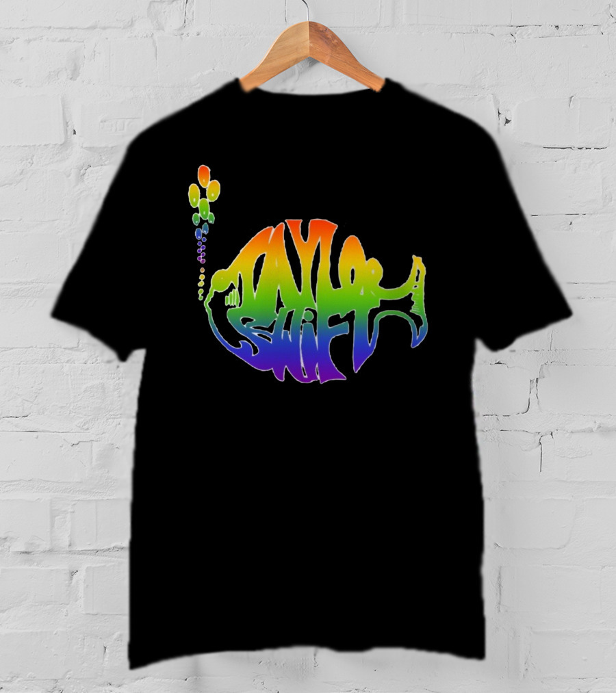 Taylor Swift Phish Logo Rainbow Bubbles T-Shirt