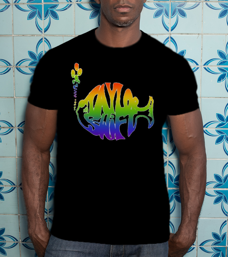 Taylor Swift Phish Logo Rainbow Bubbles T-Shirt