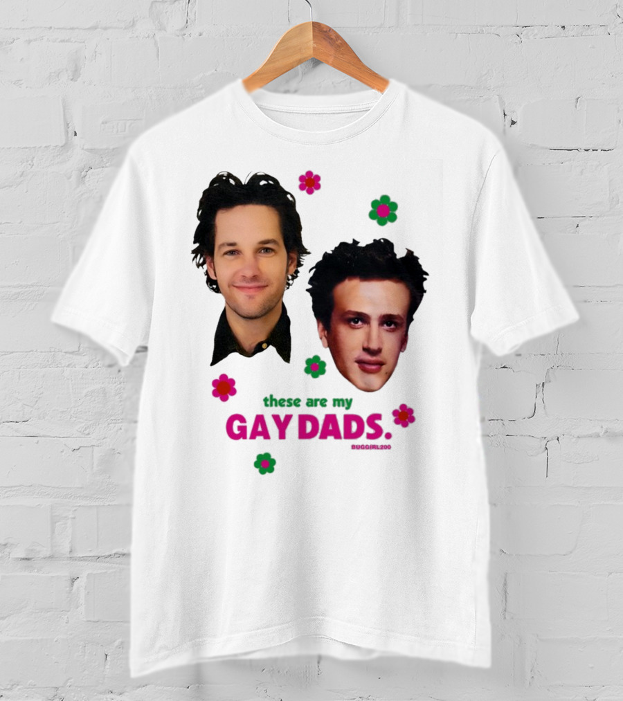 These Are My Gay Dads Flowers Nuggclub 420 T-Shirt
