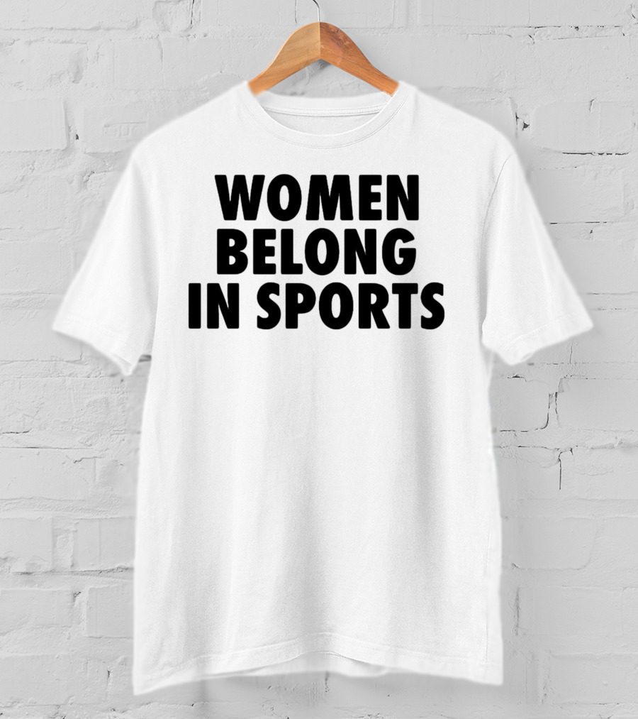 Jomboy Media Women Belong In Sports Empowerment Message T-Shirt