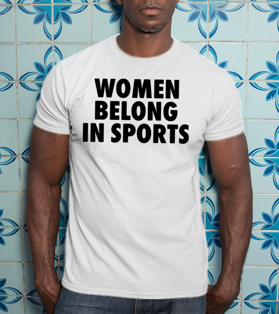 Jomboy Media Women Belong In Sports Empowerment Message T-Shirt