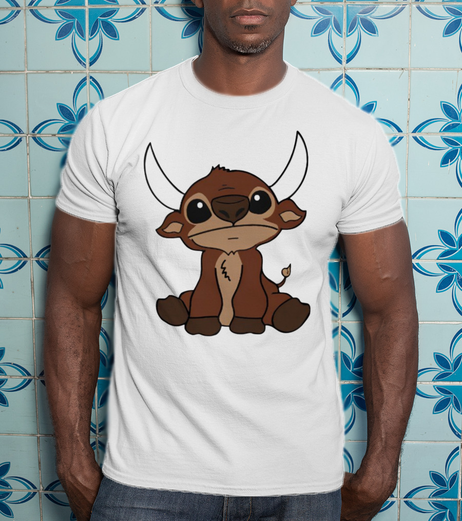 26Shirts Stitch Buffalo Cute Cartoon Buffalo Image T-Shirt