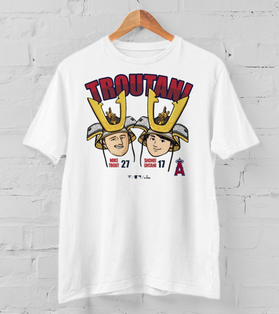 TROUTANI Mike Trout 27 Shohei Otani 17 Angels MLB Collaboration T-Shirt
