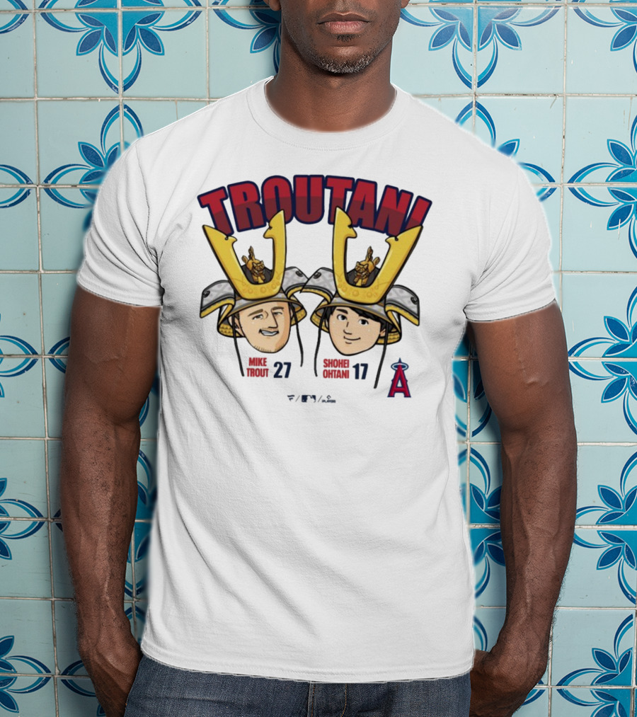 TROUTANI Mike Trout 27 Shohei Otani 17 Angels MLB Collaboration T-Shirt