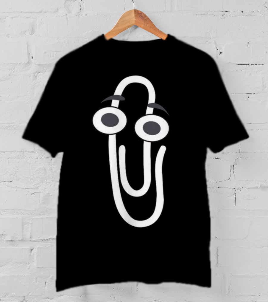 Rip Clippy Microsoft Office Assistant Icon Retro Nostalgia T-Shirt