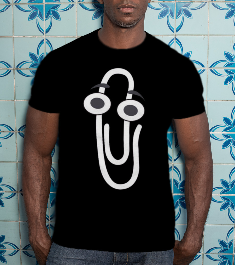 Rip Clippy Microsoft Office Assistant Icon Retro Nostalgia T-Shirt