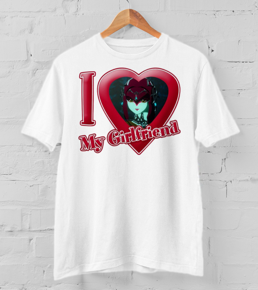 The Legend Of Zelda I Love My Girlfriend Mipha Heart T-Shirt