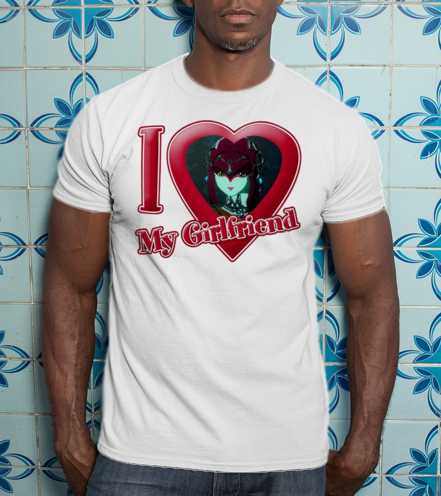 The Legend Of Zelda I Love My Girlfriend Mipha Heart T-Shirt