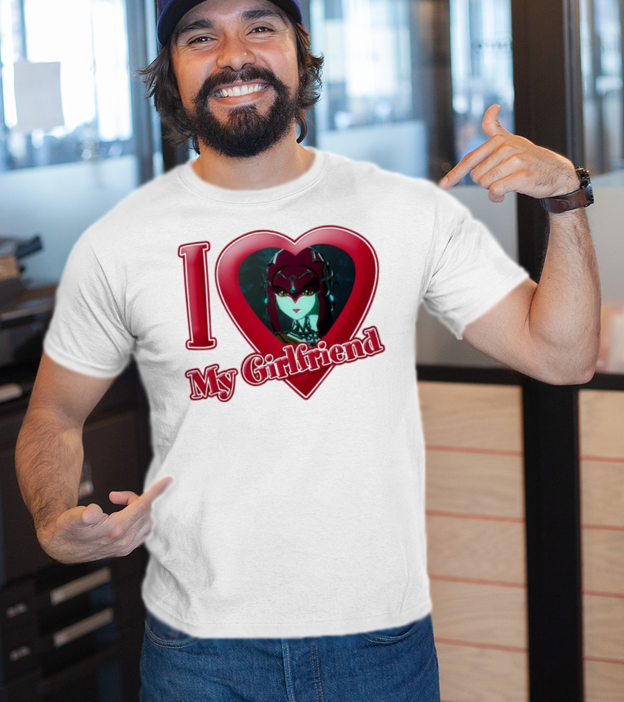 The Legend Of Zelda I Love My Girlfriend Mipha Heart T-Shirt
