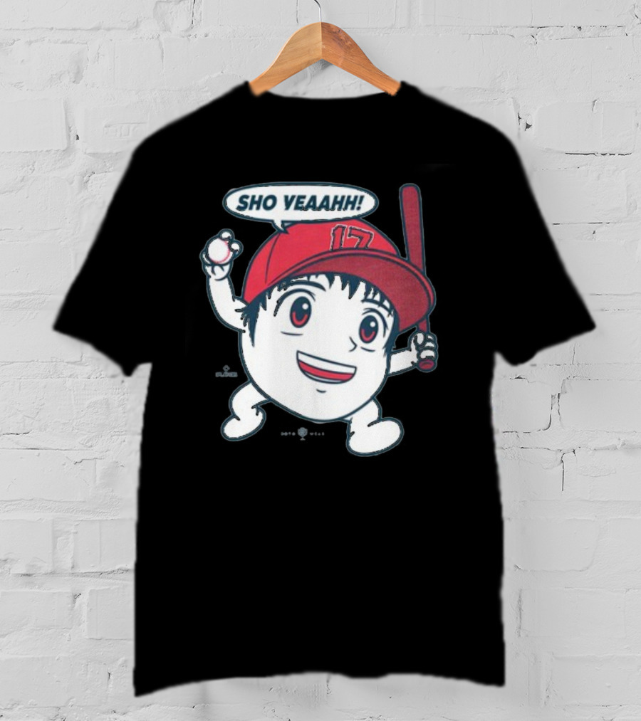 Sho Yeaahh Baseball Character 17 Red Cap Batting Pose T-Shirt