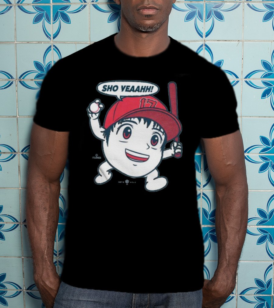 Sho Yeaahh Baseball Character 17 Red Cap Batting Pose T-Shirt