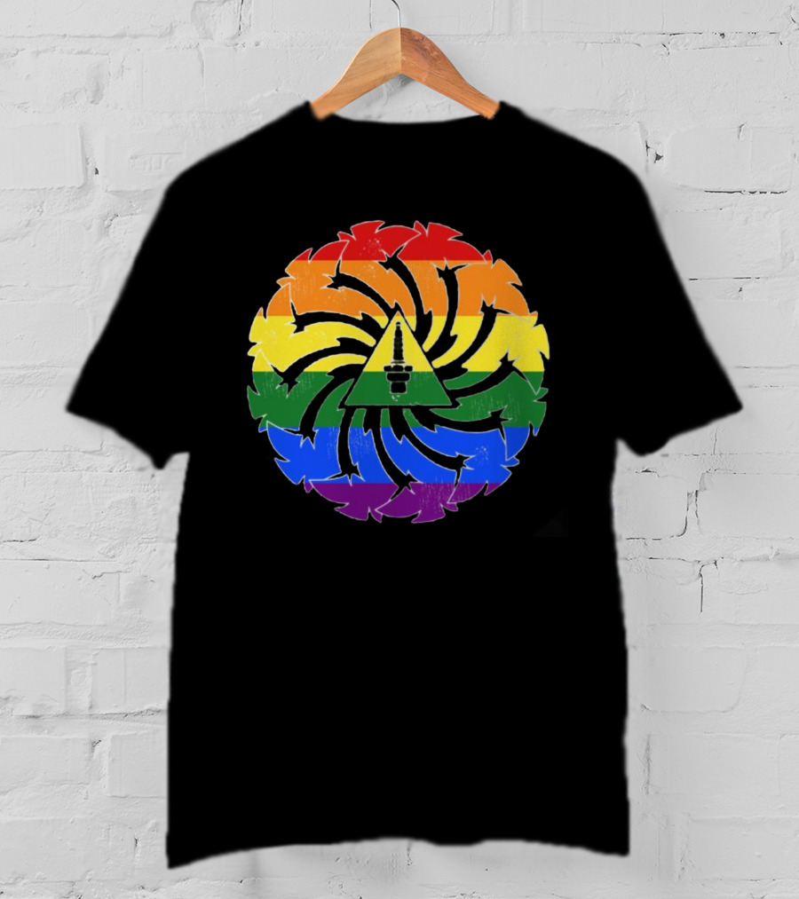 Soundgarden Spiral Pride Logo Rainbow Colors T-Shirt