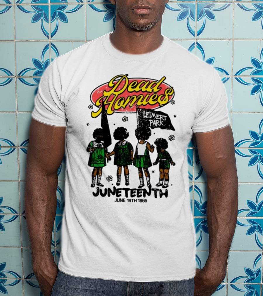 Dead Homies Leimert Park Juneteenth June 19th 1865 T-Shirt