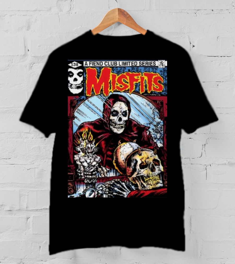 Misfits A Fiend Club Limited Series Skull And Skeleton Reflection T-Shirt