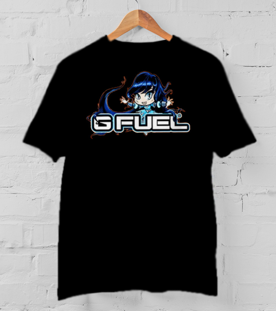 G Fuel Blue Ice Chibi Character Energy T-Shirt