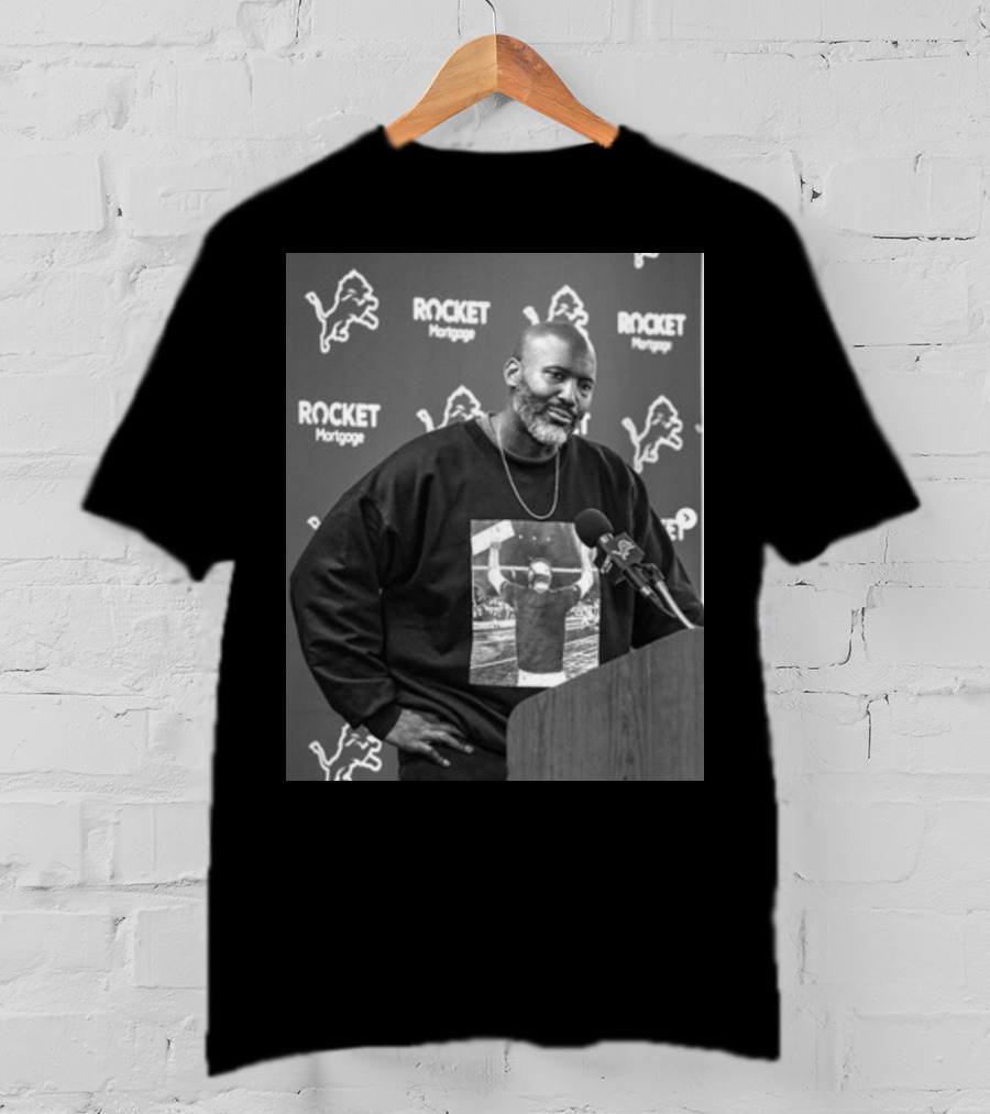 Lions Dan Campbell Rocket Mortgage Press Conference T-Shirt