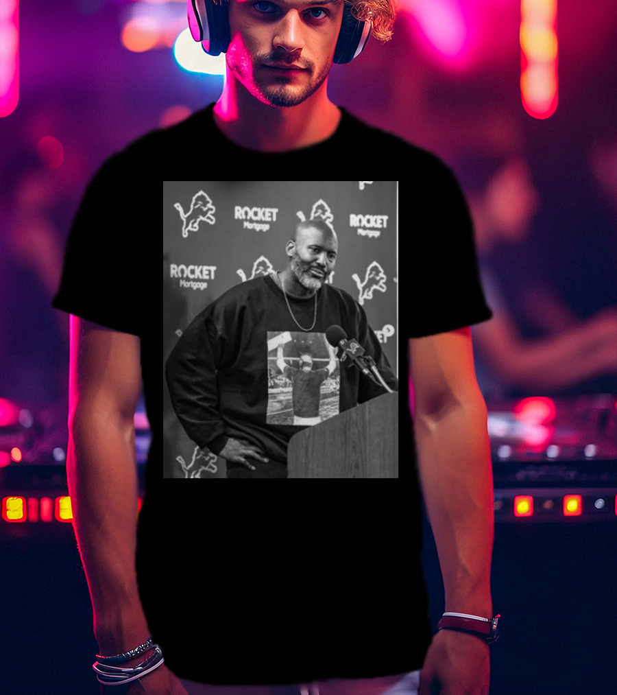 Lions Dan Campbell Rocket Mortgage Press Conference T-Shirt