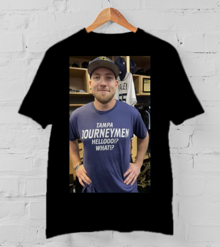 Tampa Journeymen Hellooo What Baseball Locker Room T-Shirt