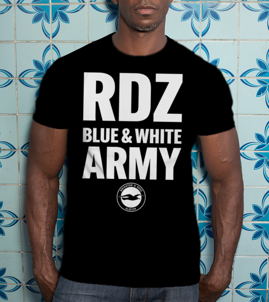 RDZ Blue And White Army Brighton And Hove Albion T-Shirt
