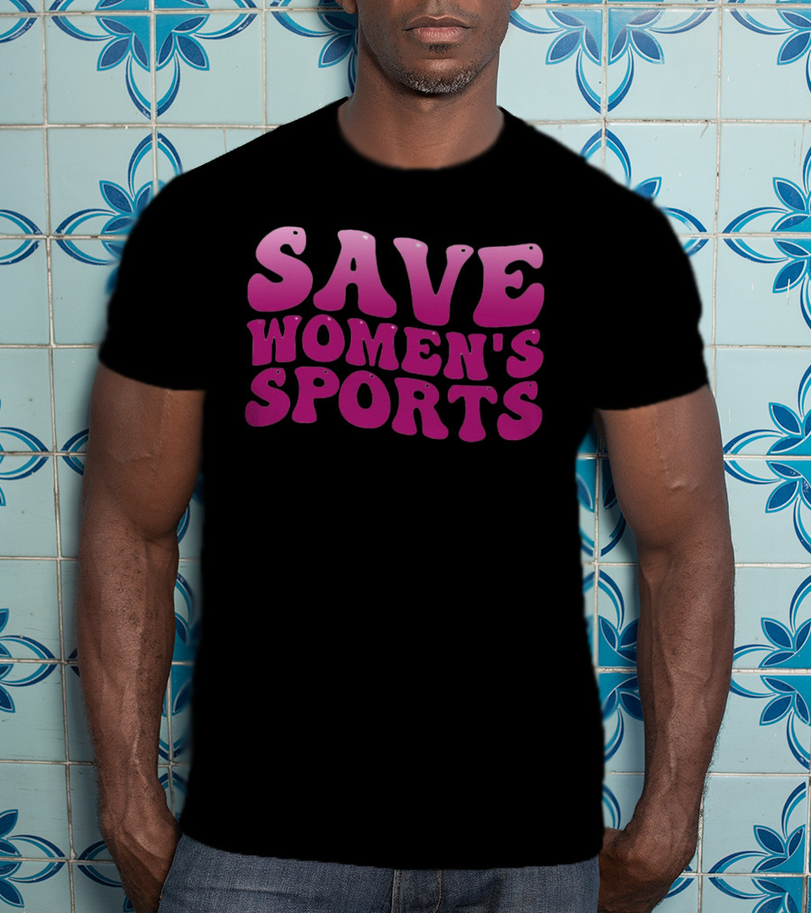 Save Women's Sports 70s Vintage Bold Pink T-Shirt