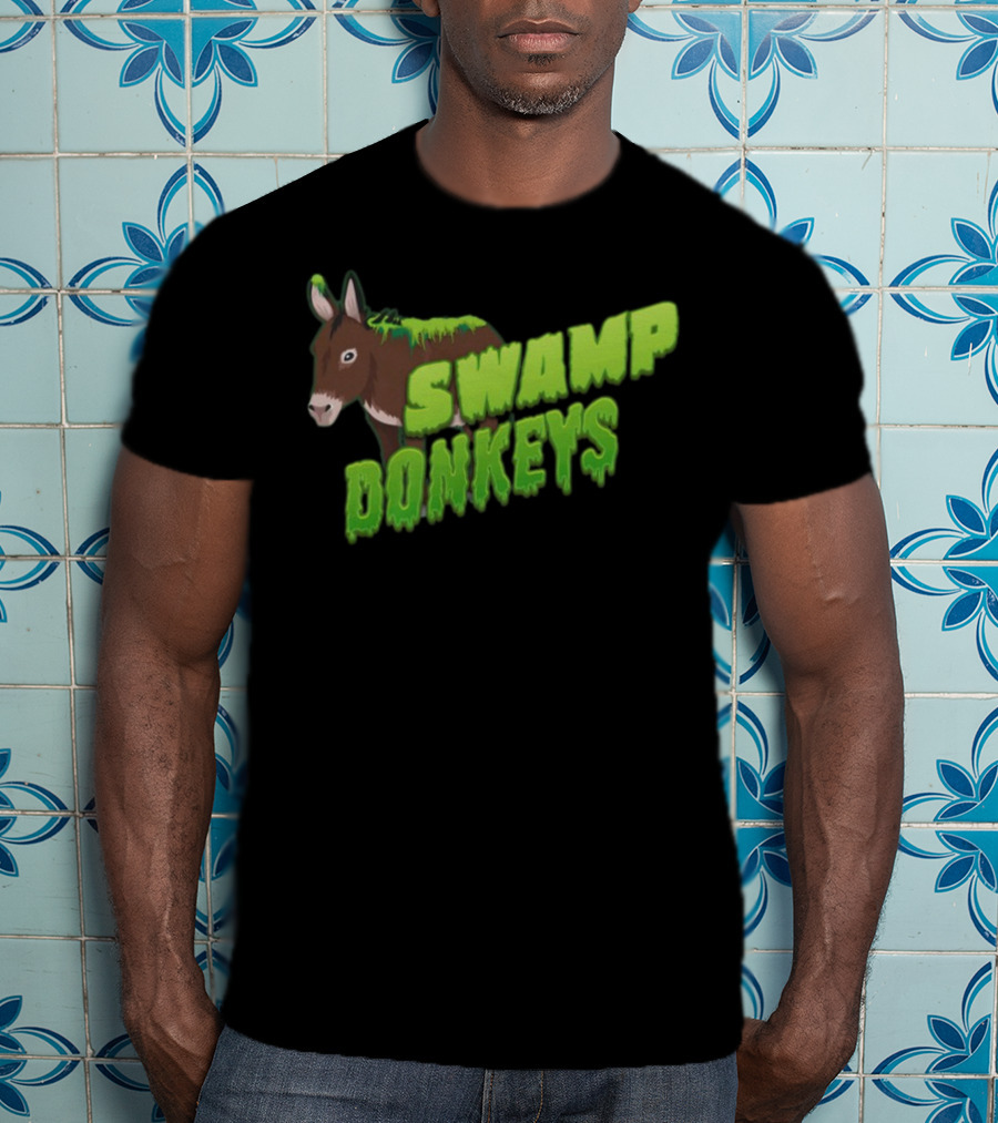 Jomboymedia Swamp Donkeys Blitzball 3 Dripping Green Donkey T-Shirt