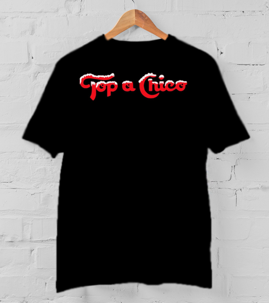 Top A Chico Christmas Santa-Themed Typography T-Shirt