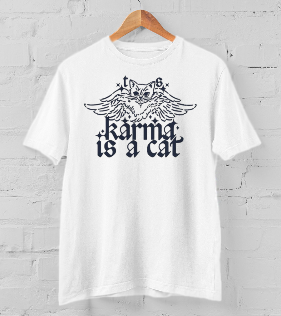 TS Karma Is A Cat Winged Cat T-Shirt