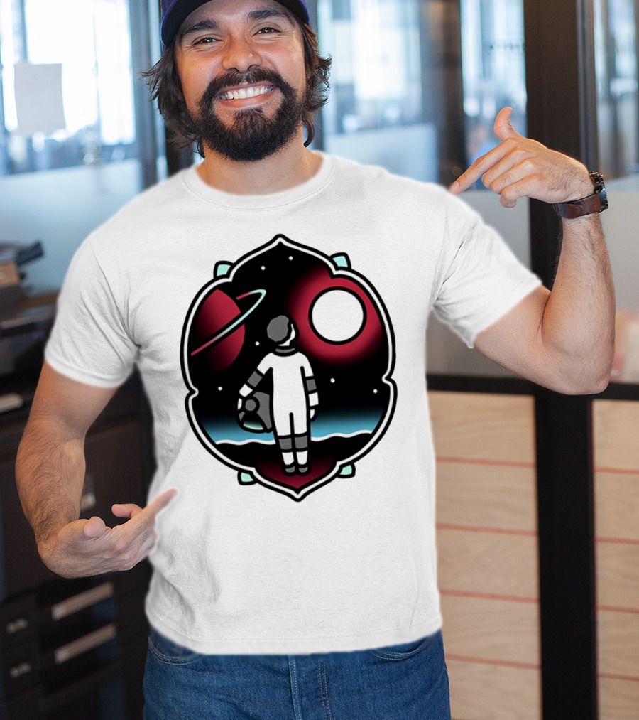 Come See The Universe Astronaut Staring At Planets And Stars T-Shirt