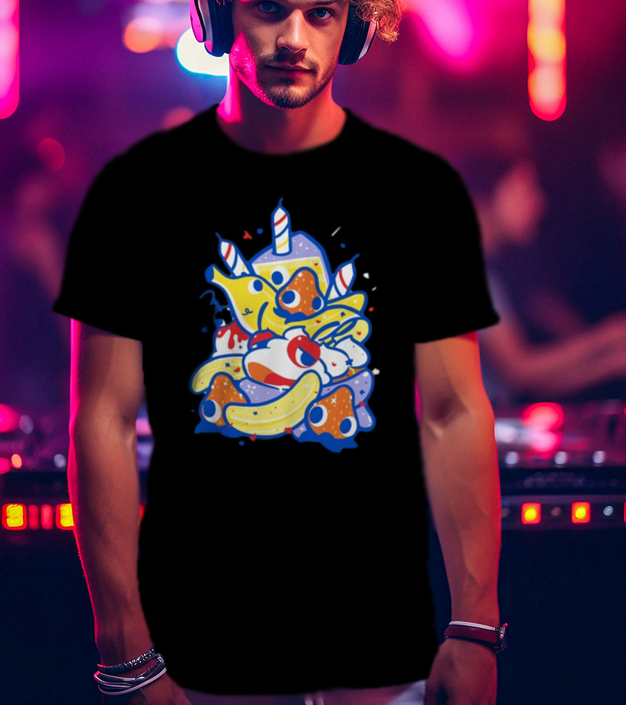 The Yetee Treat Yourself Whimsical Kawaii Birthday Dessert T-Shirt