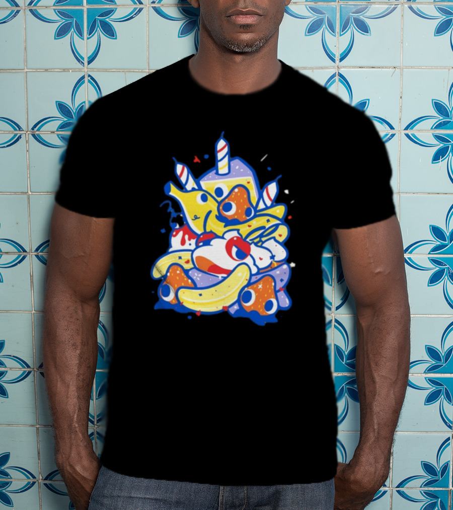 The Yetee Treat Yourself Whimsical Kawaii Birthday Dessert T-Shirt