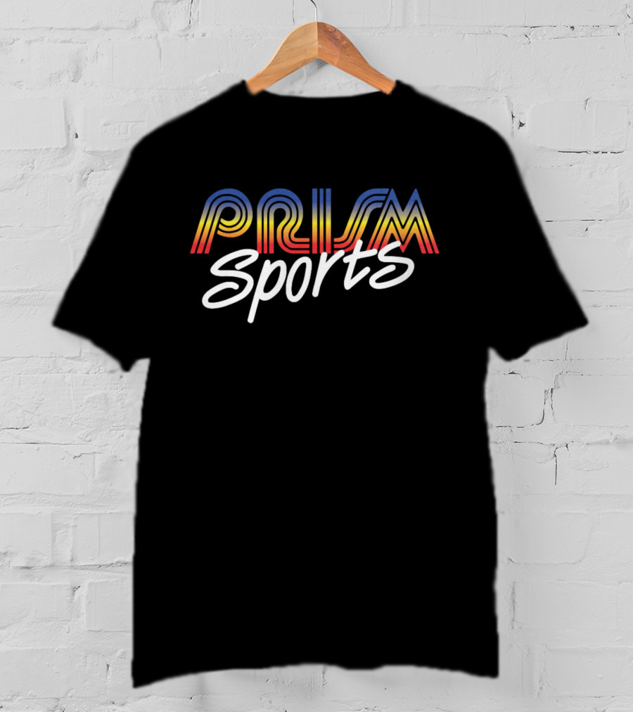 PRISM Sports Retro Gradient Typography T-Shirt