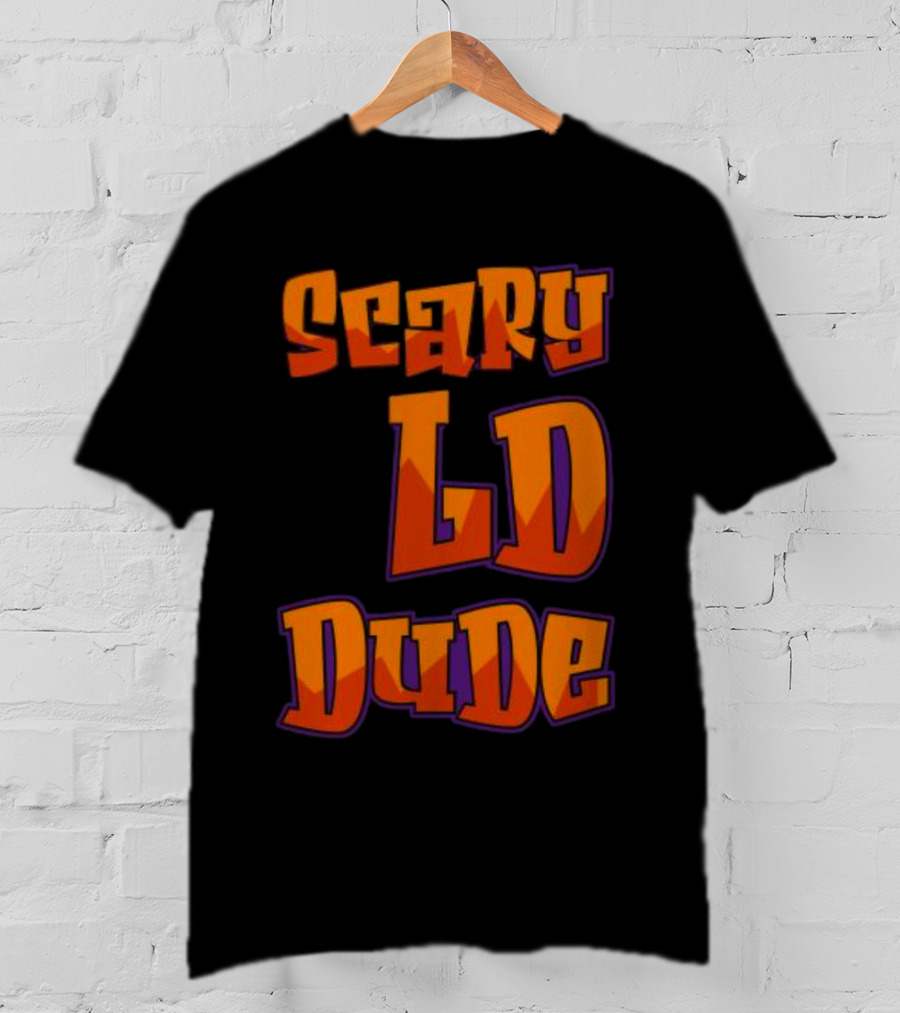Scary LD Dude Retro Font T-Shirt