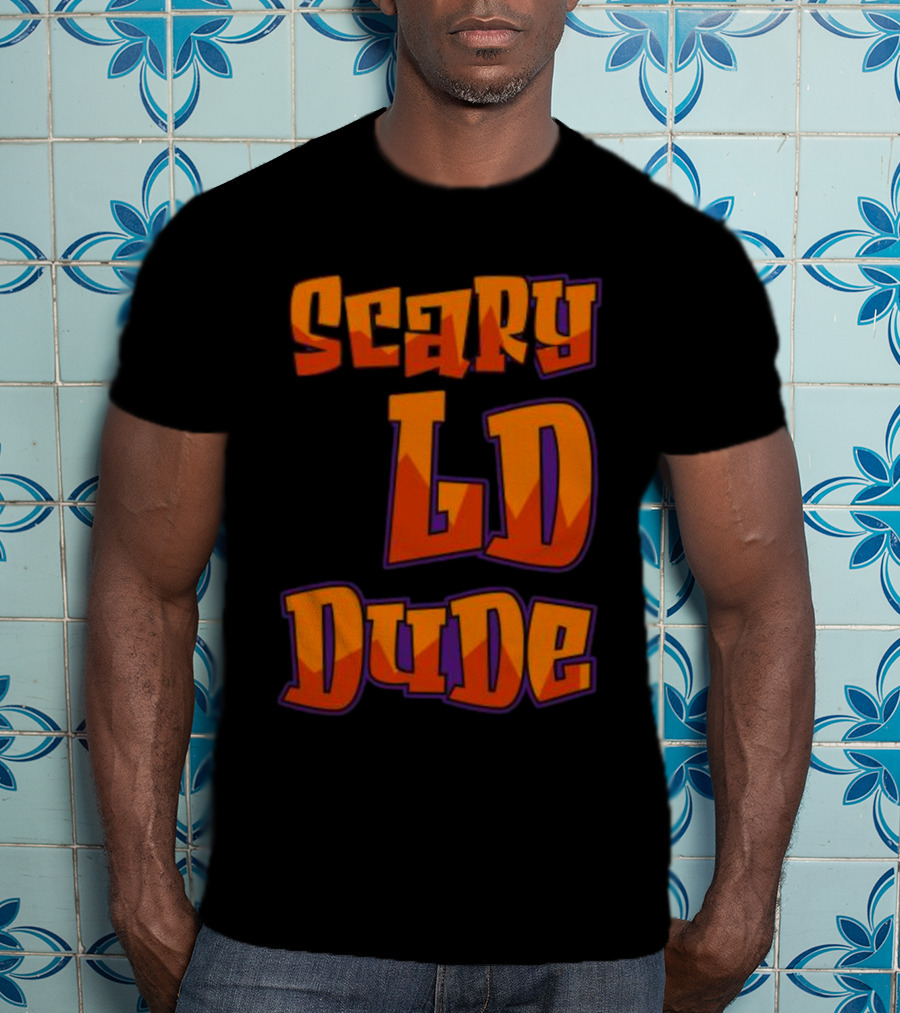 Scary LD Dude Retro Font T-Shirt