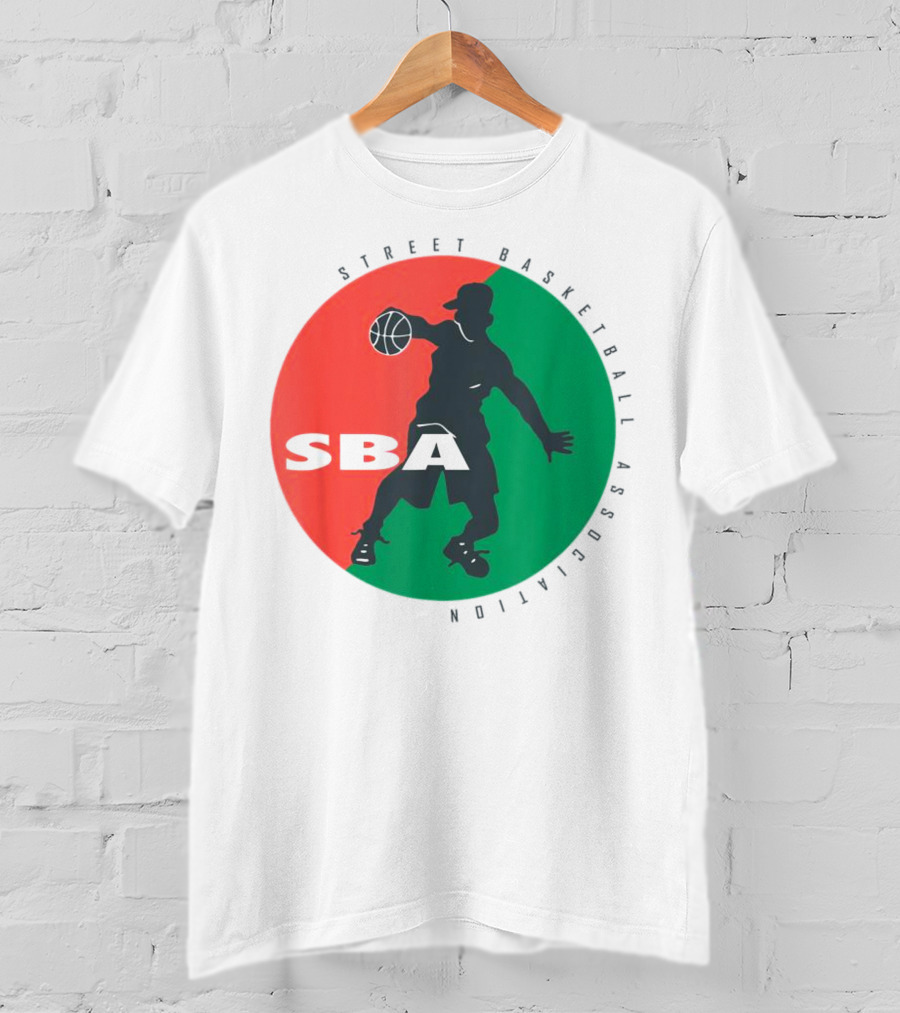 Street Basketball Association SBA Logo Circle T-Shirt