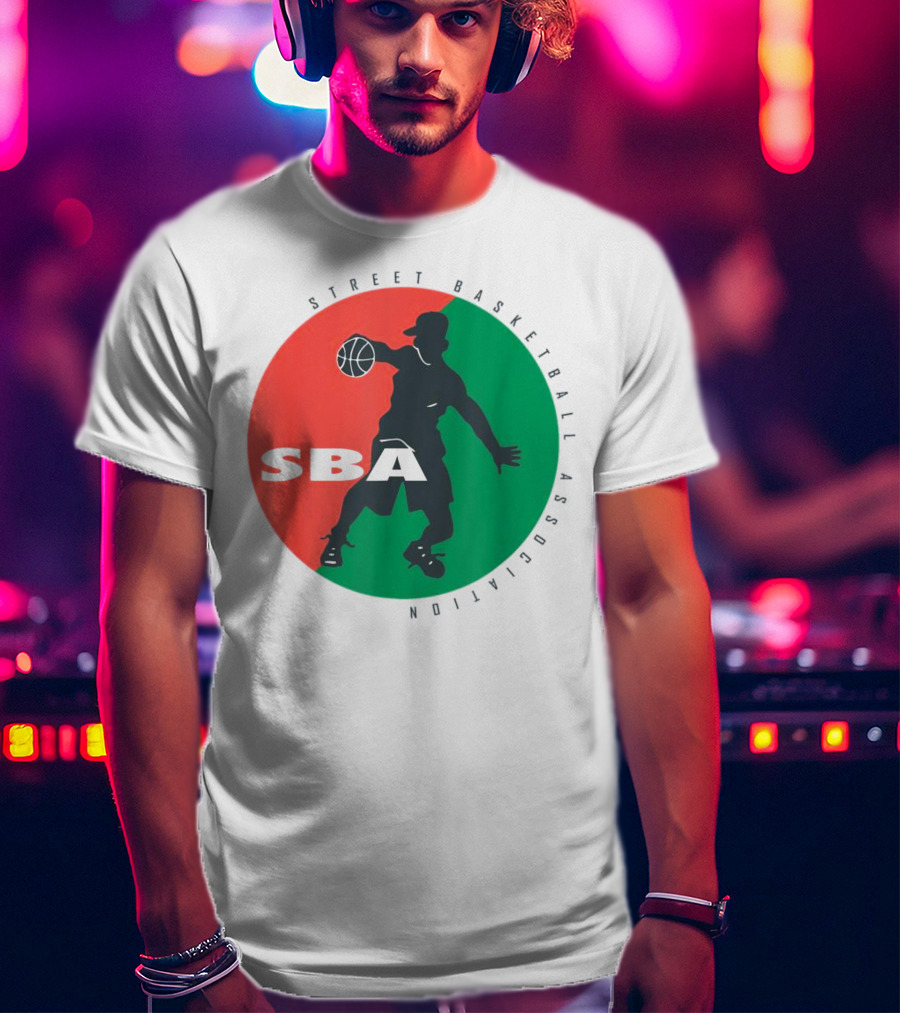 Street Basketball Association SBA Logo Circle T-Shirt