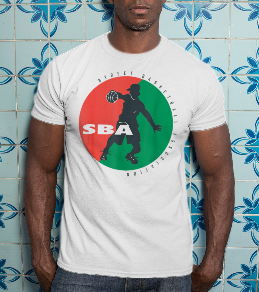 Street Basketball Association SBA Logo Circle T-Shirt