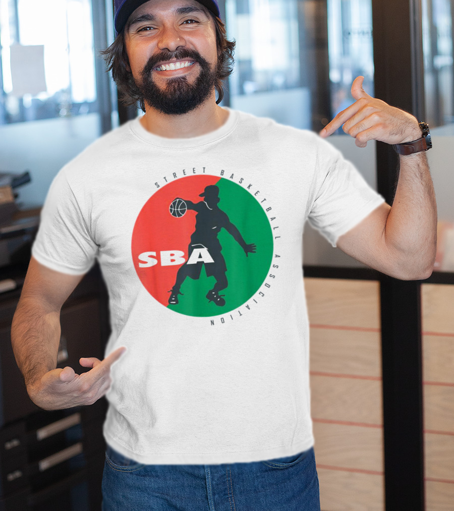 Street Basketball Association SBA Logo Circle T-Shirt