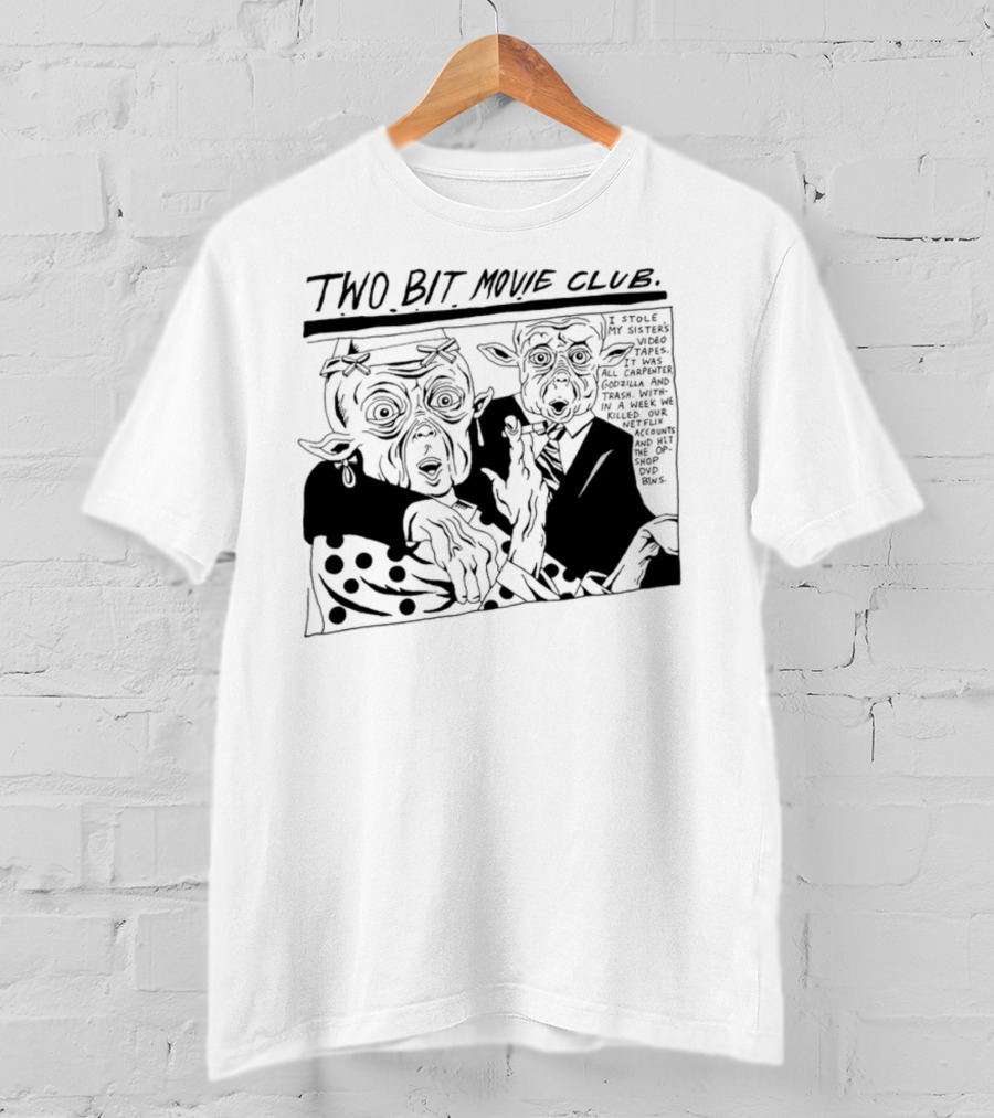 Humanitix Two Bit Movie Club Mac And Me New Farm Cinemas Comic Scene T-Shirt
