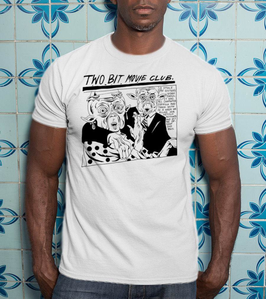 Humanitix Two Bit Movie Club Mac And Me New Farm Cinemas Comic Scene T-Shirt